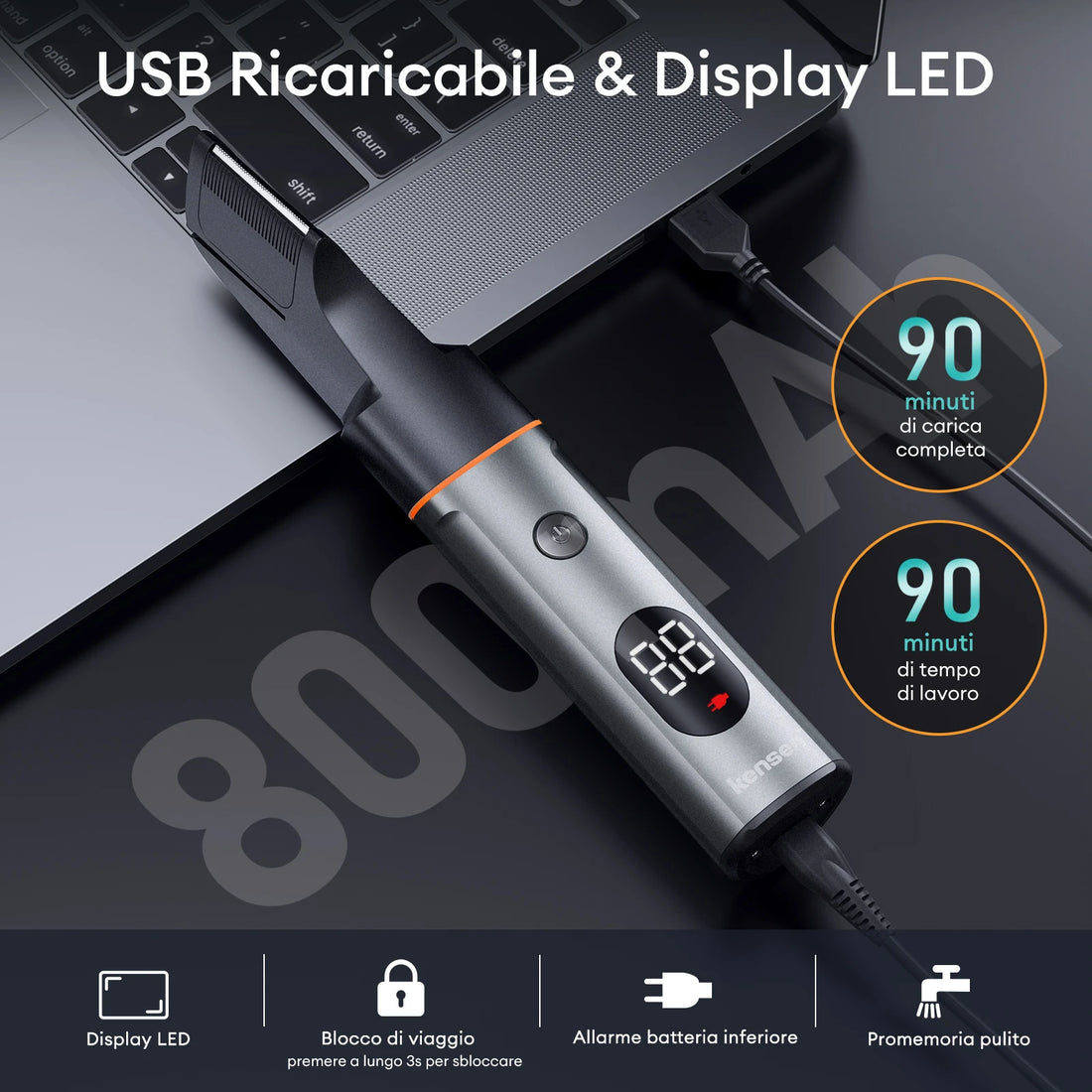 3-in-1 Waterproof Men’s Body Hair Trimmer Kit