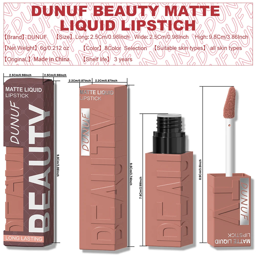 Matte Velvet Waterproof Lipstick Gloss – Long-Lasting Non-Sticky Lip Makeup