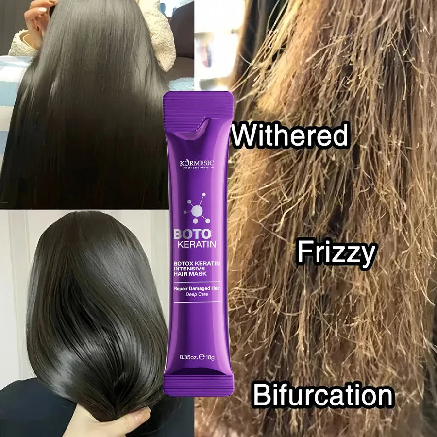 Keratin Hair Repair Mask for Smooth Shiny & Frizz-Free Hair