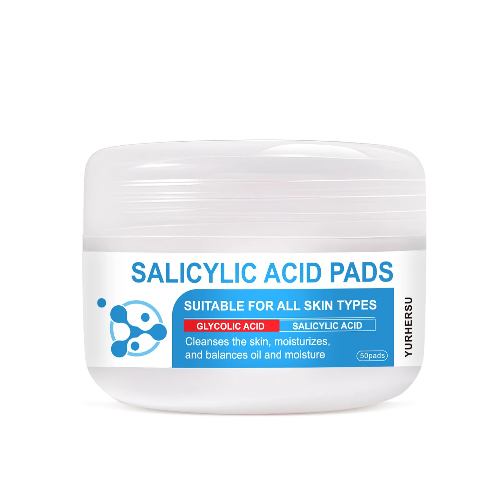 Dual-Effect AHA BHA Exfoliating Facial Toner Pads