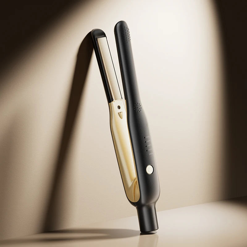 2-in-1 Mini Hair Straightener & Curler for Travel Styling