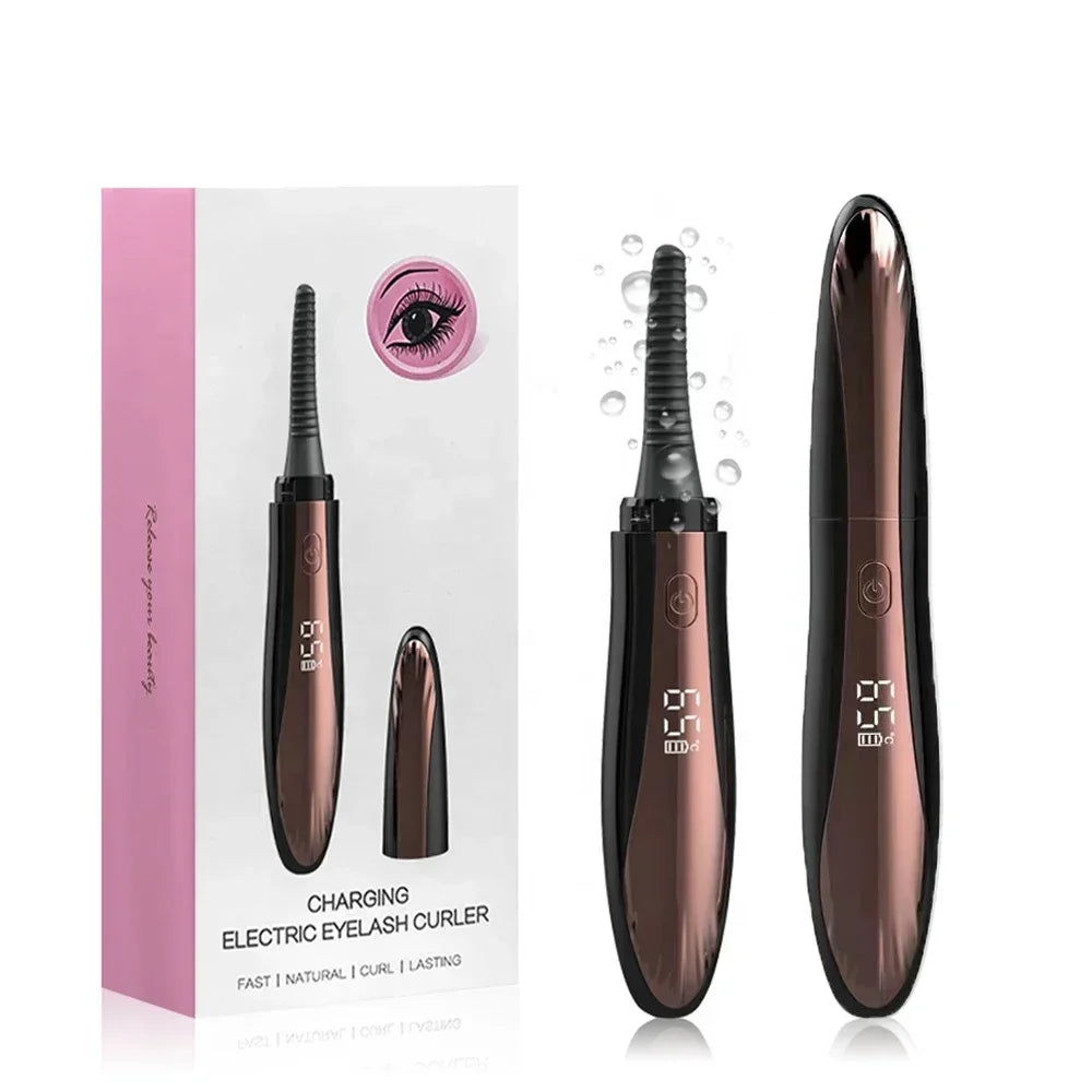 Electric Eyelash Curler with Temperature Control & Digital Display