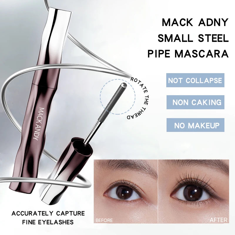 MACKANDY Waterproof 3D Silk Mascara for Long Thick Lashes