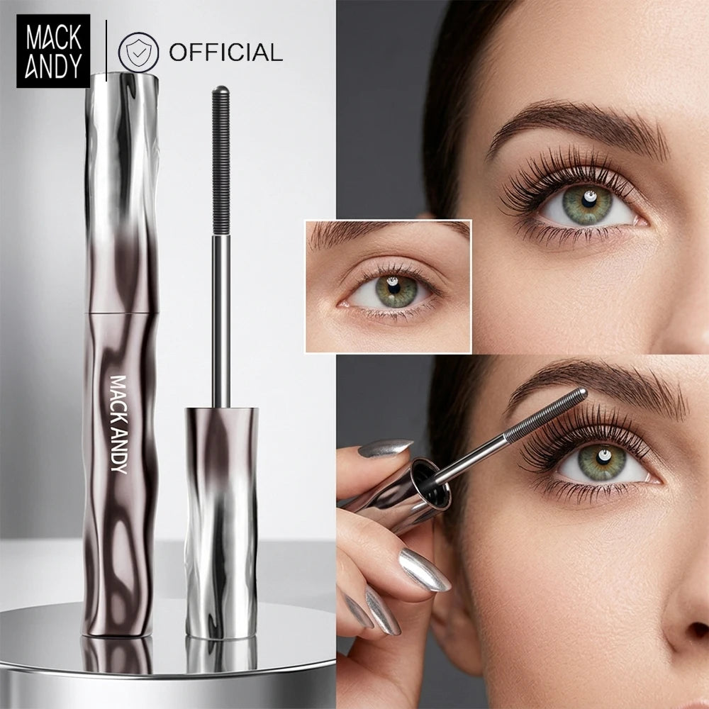 MACKANDY Waterproof 3D Silk Mascara for Long Thick Lashes