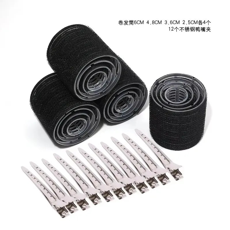 DIY Hair Curling Rollers Set for Air Bangs & Lazy Styling
